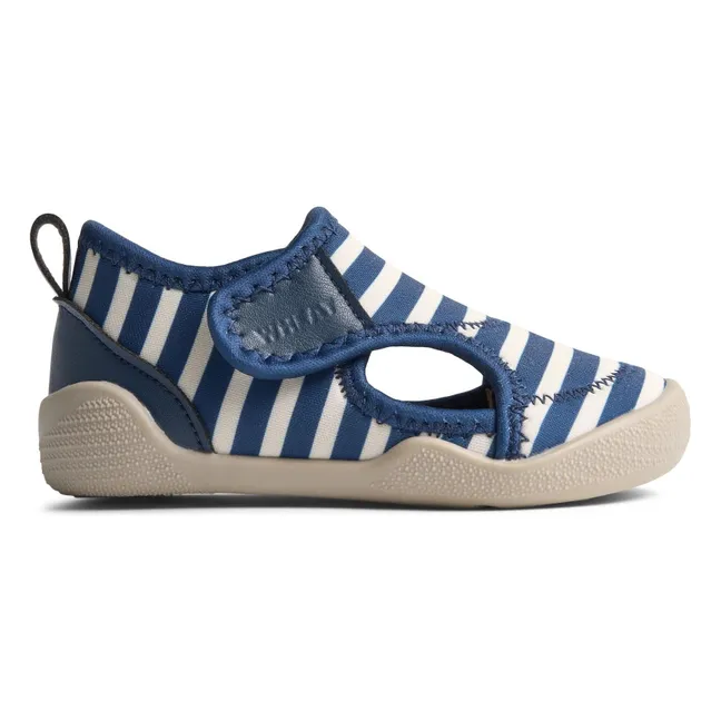 Striped Swirl Water Shoes | Blue
