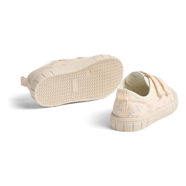 Baskets Scratchs Bobbie Fleuries | Abricot