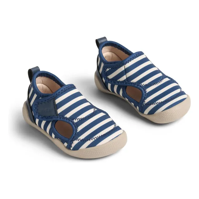 Chanclas de agua a rayas | Azul