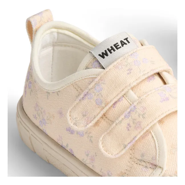 Flowery Bobbie Scratch Sneakers | Apricot