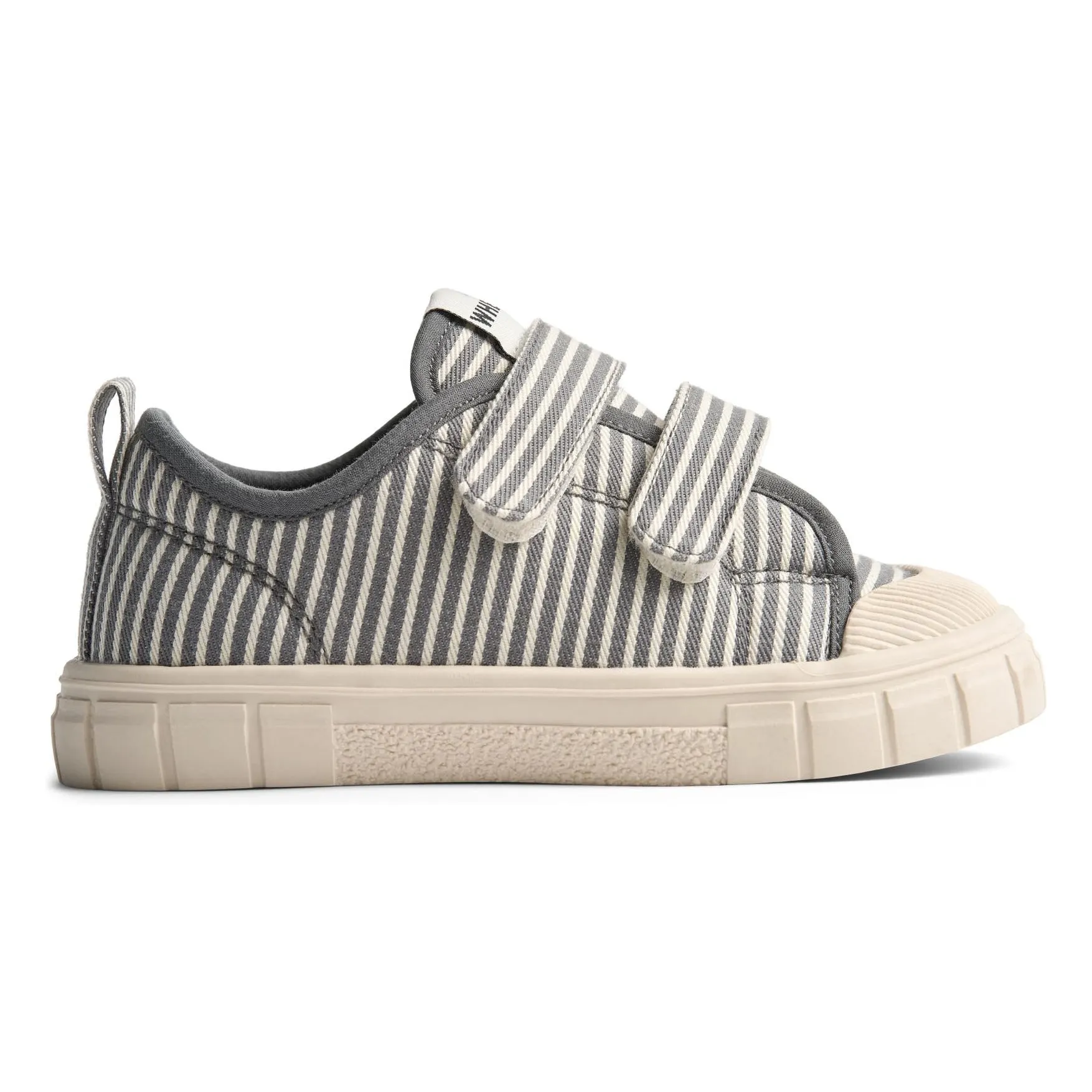 Wheat Grey Bobbie Striped Scratch Sneakers