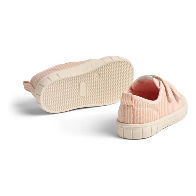 Bobbie Striped Scratch Sneakers | Pale Pink