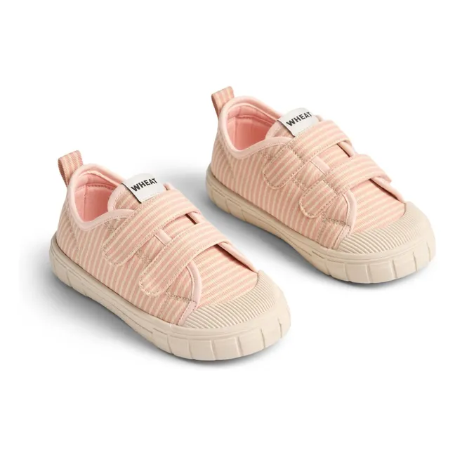 Baskets Scratchs Bobbie Rayées | Rose pâle