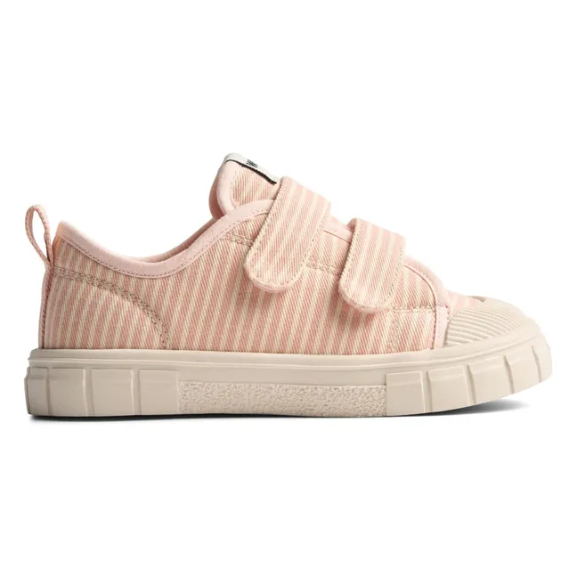 Bobbie Striped Scratch Sneakers | Pale Pink