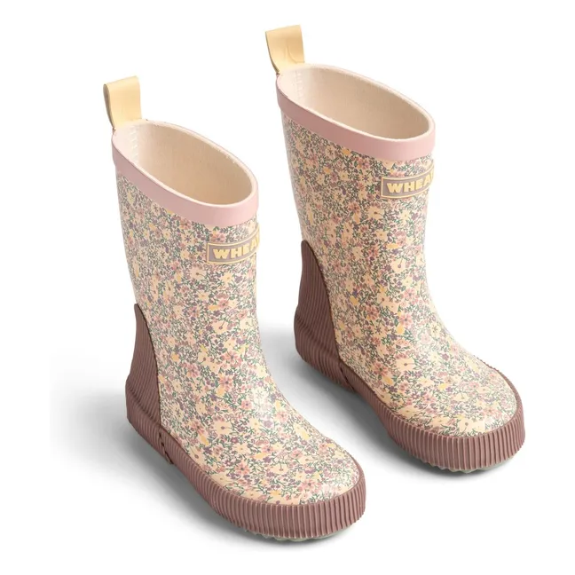 Botas de lluvia Welly Flower | Rosa Pálido