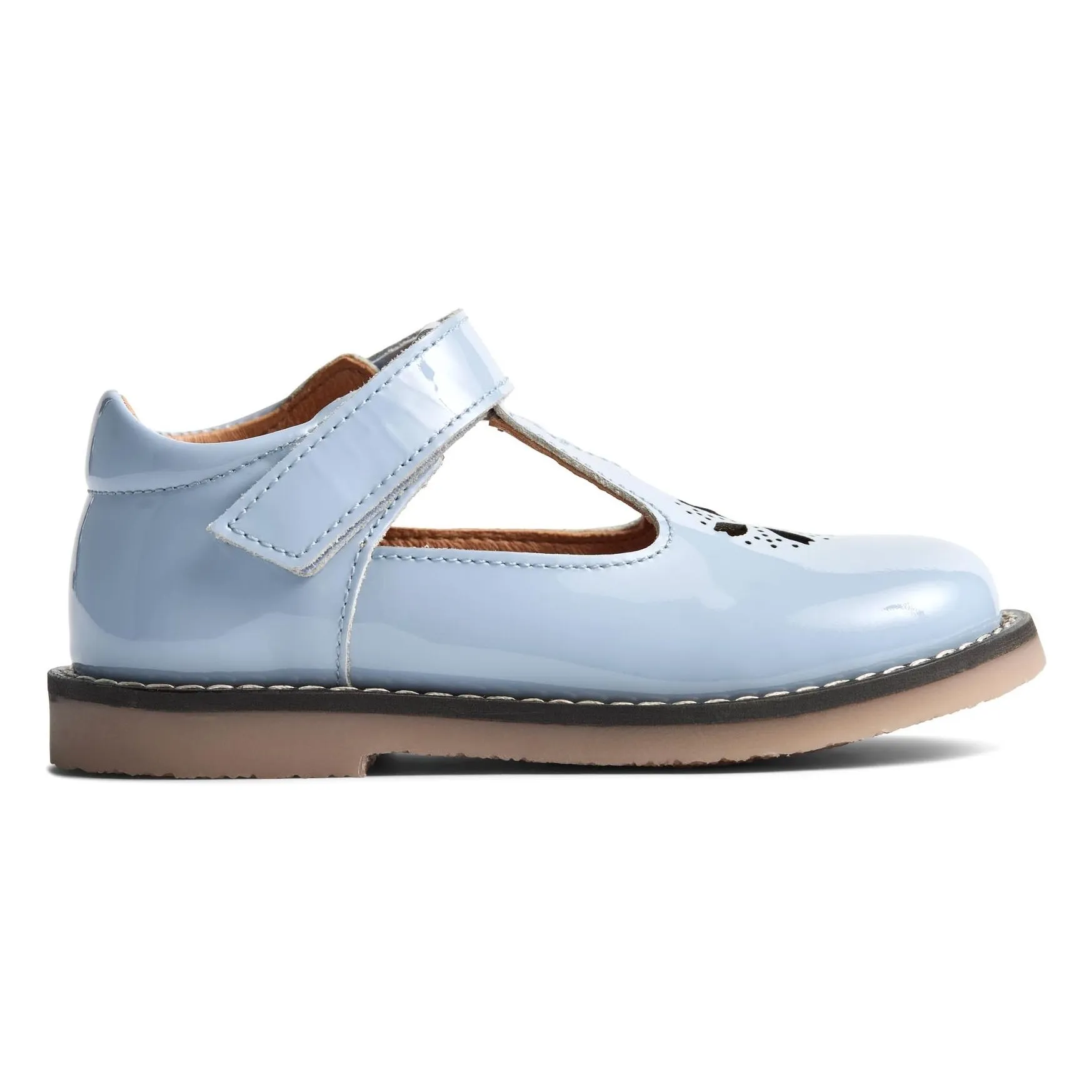 Wheat Pale Blue Mary Jane Shelby Sandals