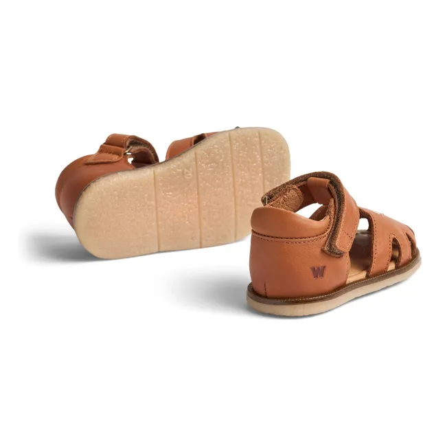 Sandales Cuir Lowe Abeilles | Marron