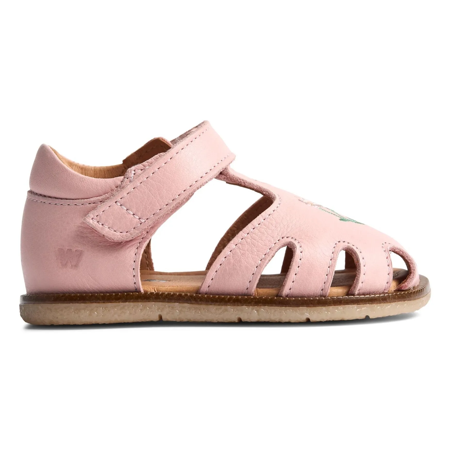 Wheat Pale Pink Lowe Fleurs Leather Sandals