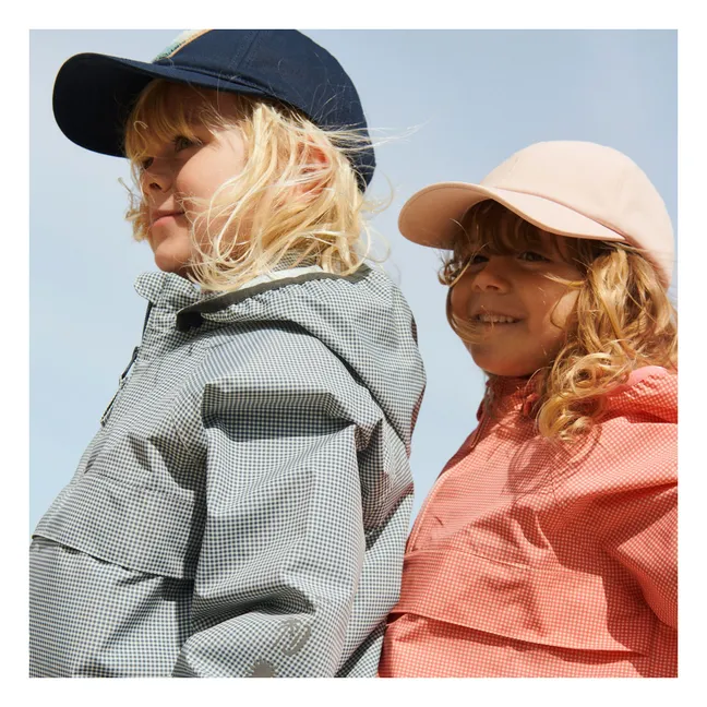 Veste Skyen Carreaux Fibres Recyclées | Bleu horizon