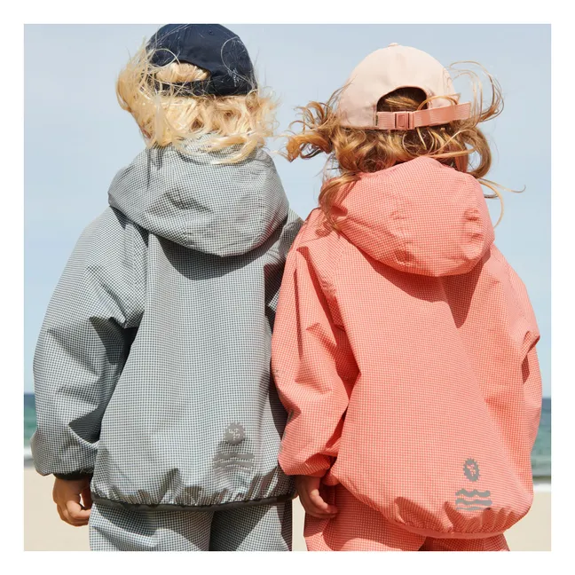 Veste Skyen Carreaux Fibres Recyclées | Bleu horizon