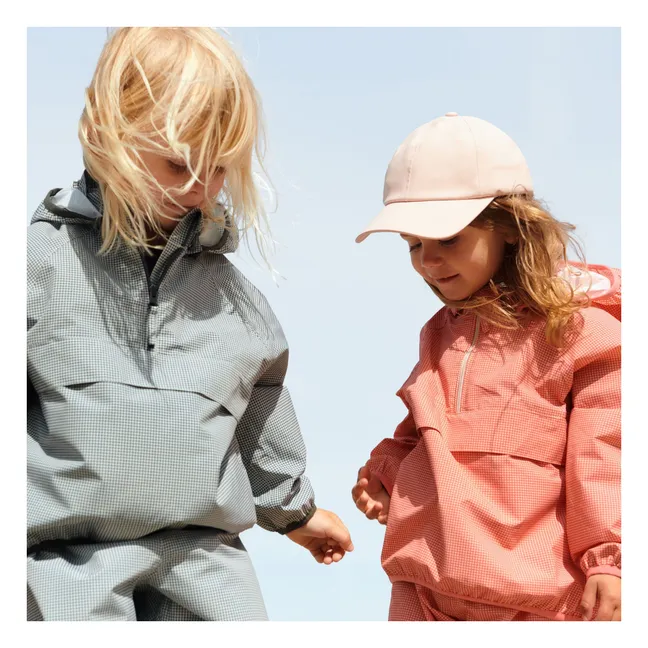 Chaqueta de fibra reciclada Skyen Carreaux | Azul cielo