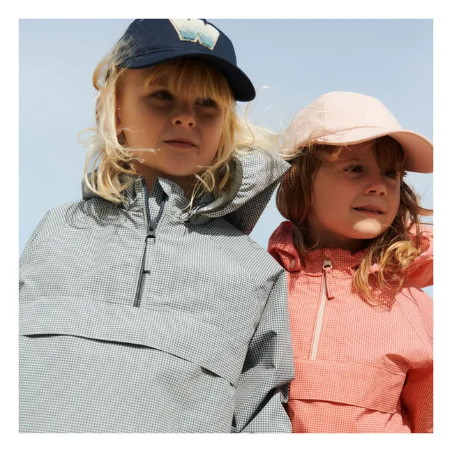 Skyen Carreaux Recycled Fiber Jacket | Sky blue