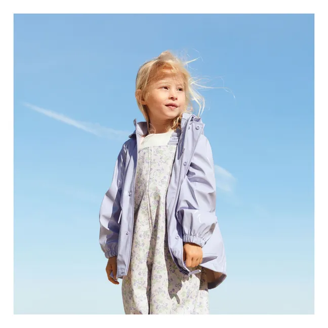 Ollo Waxed Recycled Fiber Waterproof Jacket | Lilac