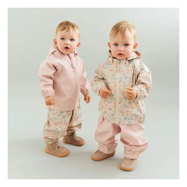 Chaqueta impermeable de fibra reciclada Chardy Fleurie | Albaricoque