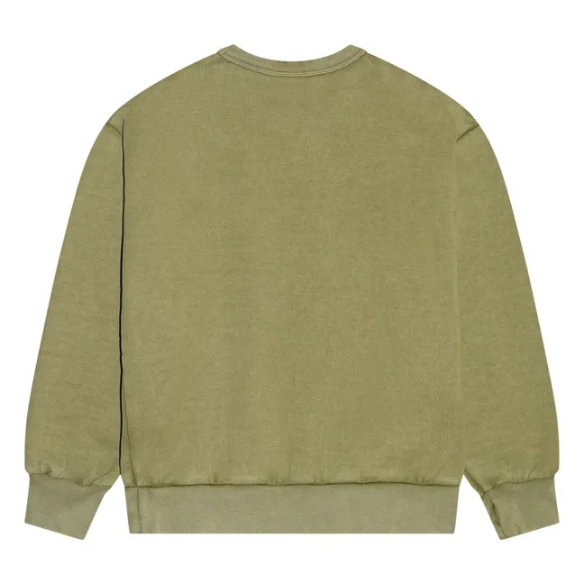Sudadera Blow de algodón orgánico | Verde Kaki