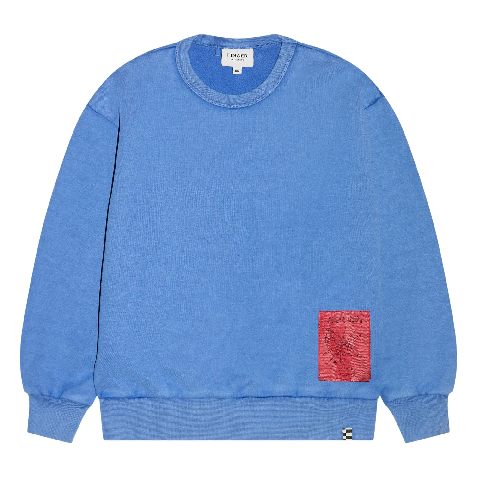 Finger In The Nose Royal Blue Blow Organic Cotton Sweatshirt