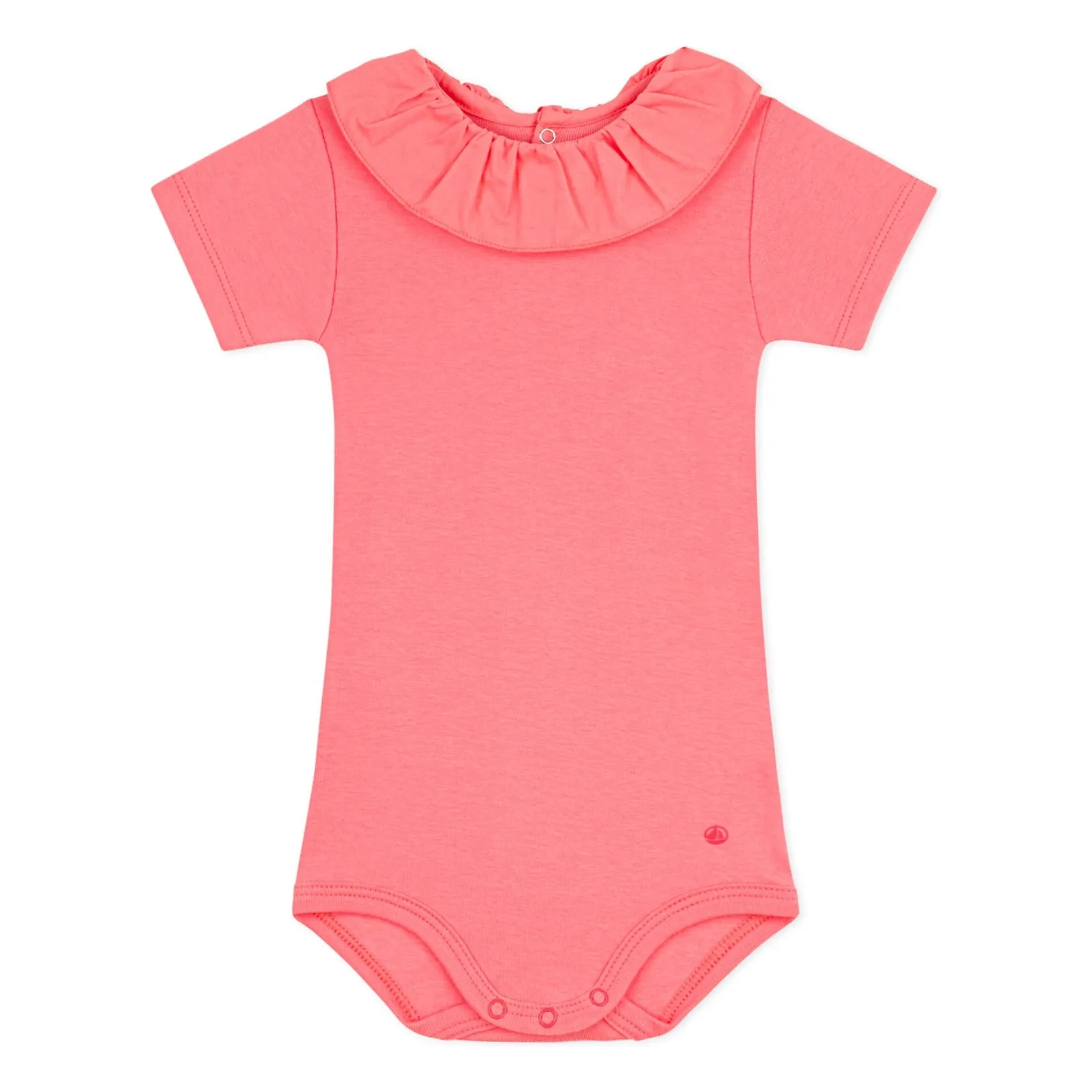 Petit Bateau Girls Coral Body Collar Organic Cotton