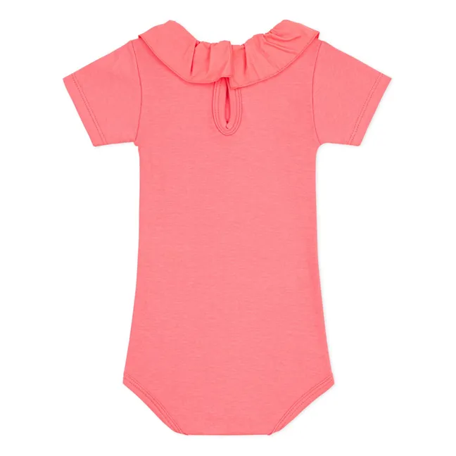 Body Collerette Coton Bio | Corail