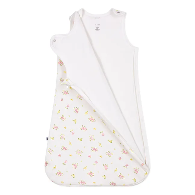 Saco de dormir de algodón orgánico Fleurie | Blanco
