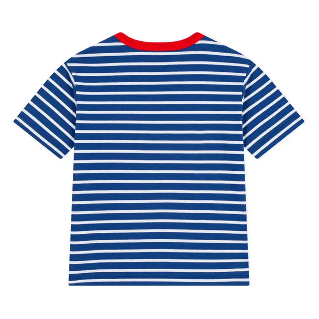 T-shirt Ample Rayé | Bleu