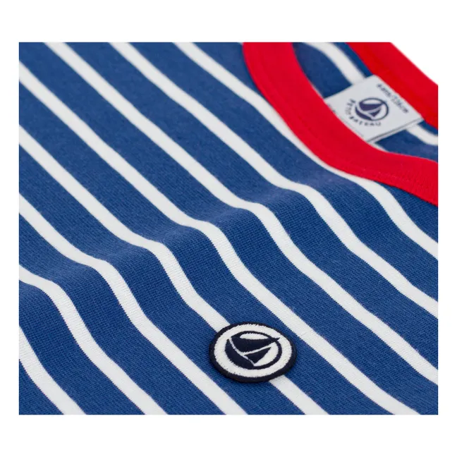 T-shirt Ample Rayé | Bleu