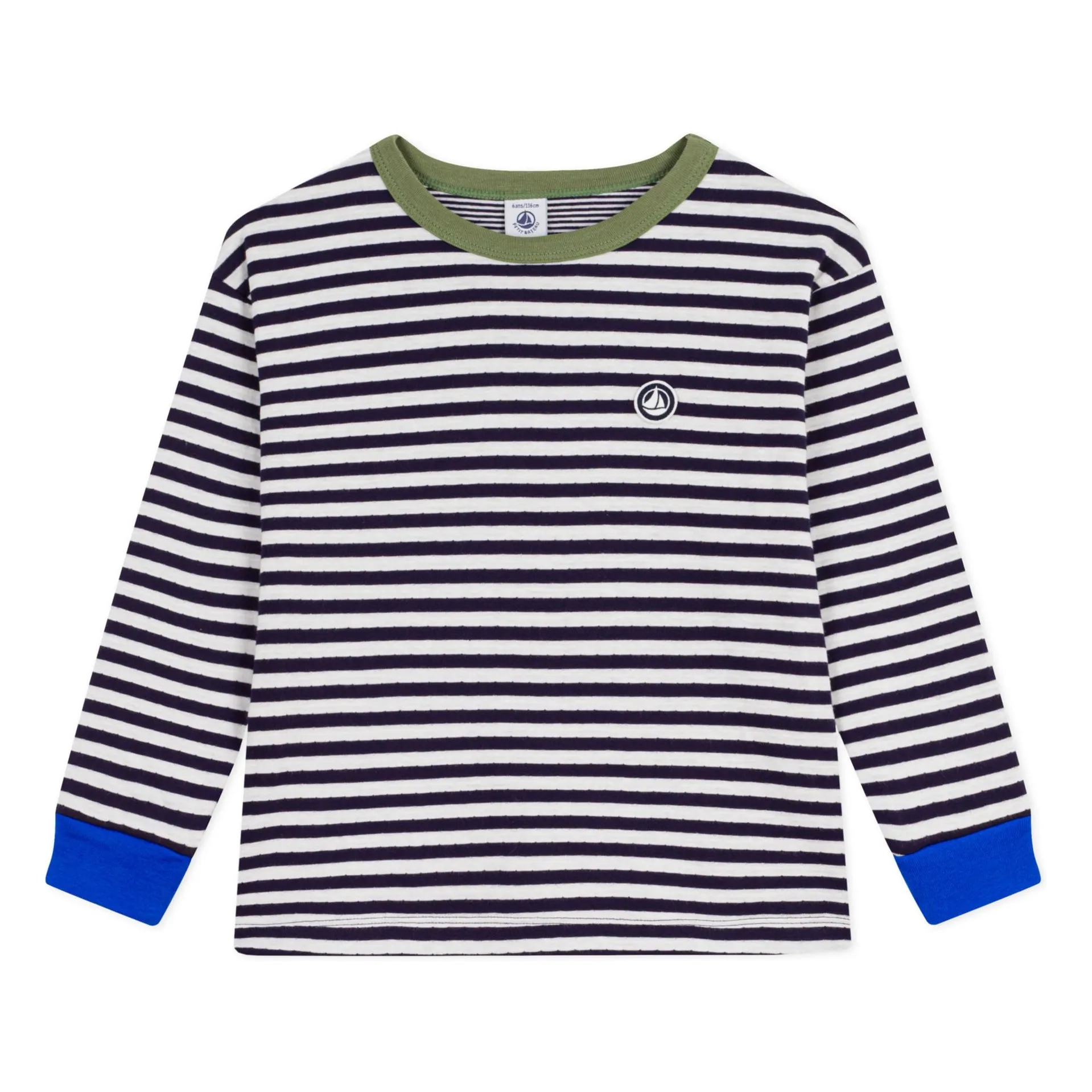 Petit Bateau Boys Blue Striped T-Shirt
