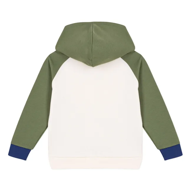 Sudadera Molton Colorblock | Crudo