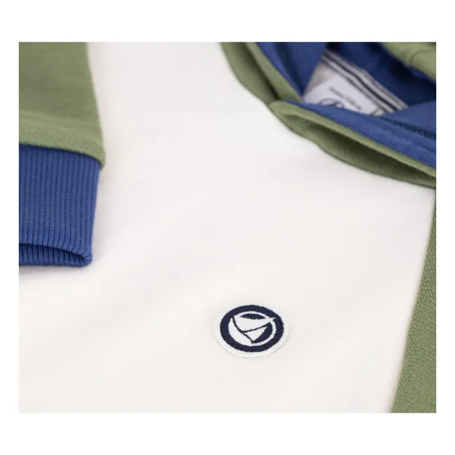 Sudadera Molton Colorblock | Crudo