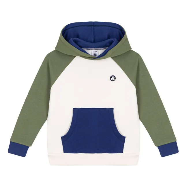 Sudadera Molton Colorblock | Crudo
