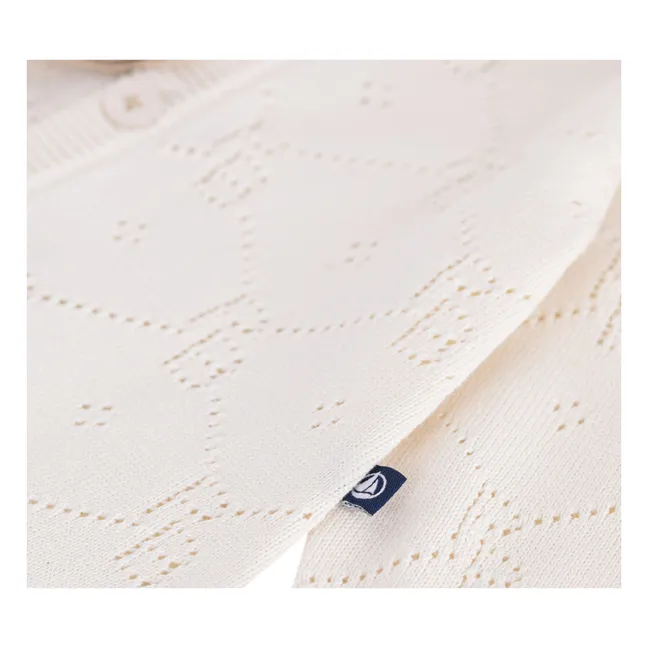 Organic Cotton PB Openwork Jumpsuit | Ecru