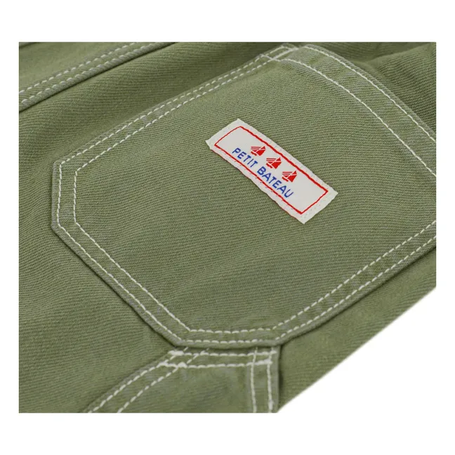 Vaqueros Carpenter de algodón ecológico | Khaki