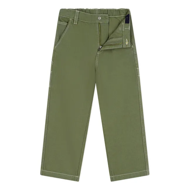 Vaqueros Carpenter de algodón ecológico | Khaki