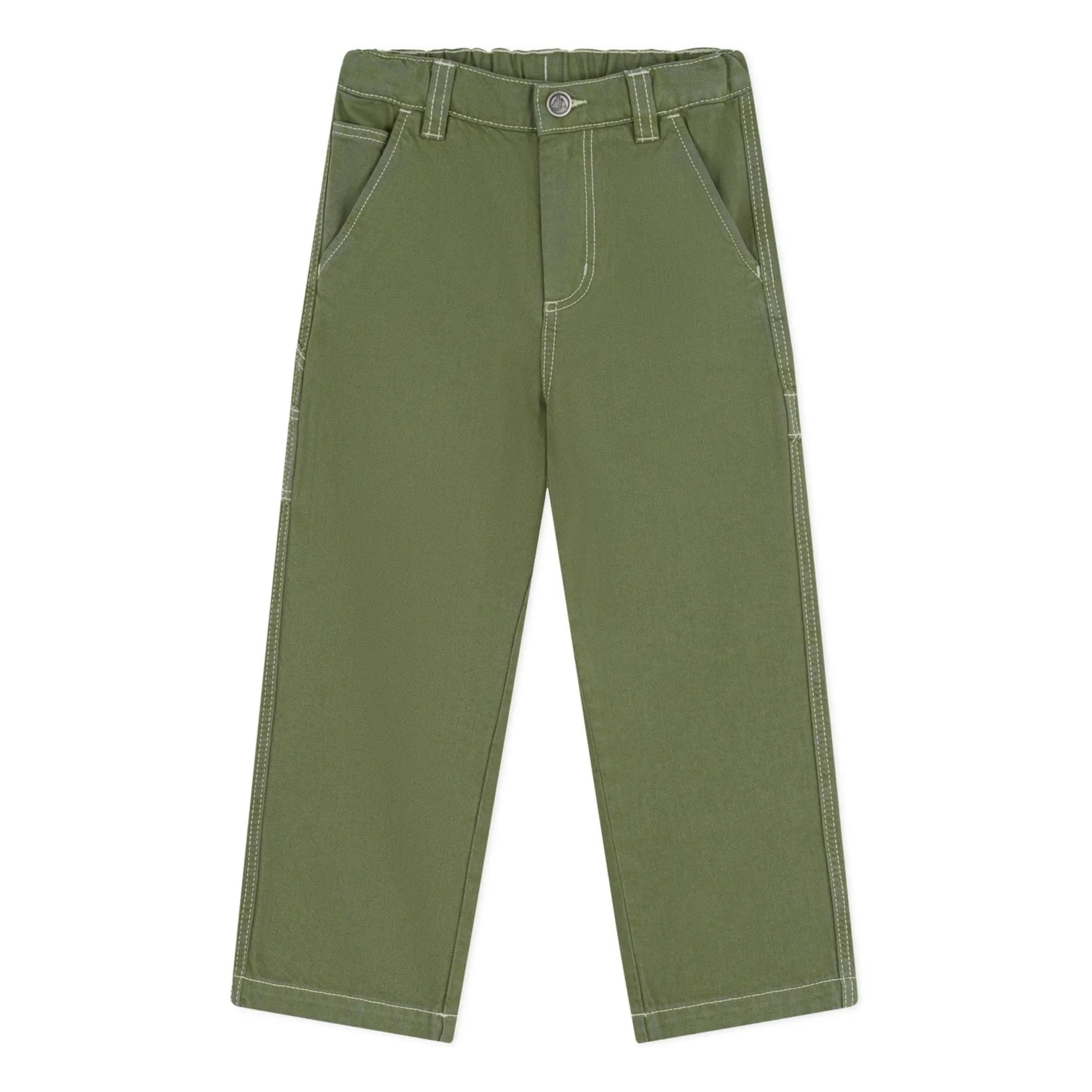 Petit Bateau Boys Khaki Carpenter Organic Cotton Jeans
