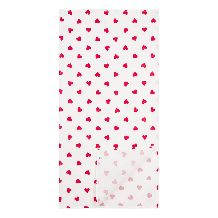 Lange Cœurs Coton Bio | Blanc- Image produit n°2