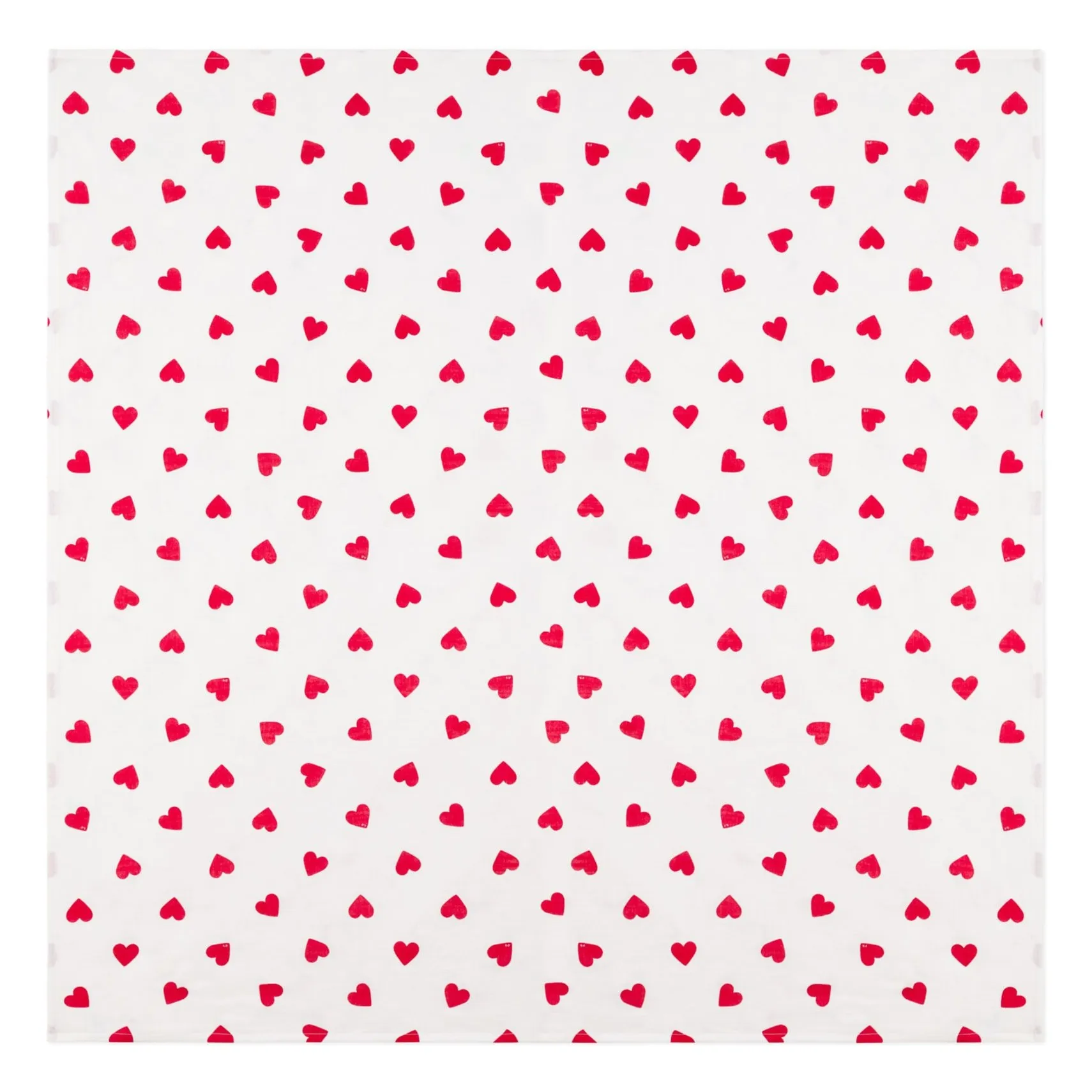 Petit Bateau White Cœurs Coton Bio Diaper