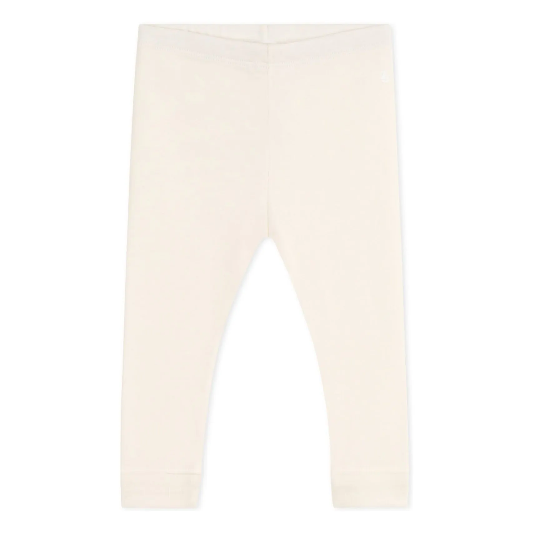 Petit Bateau Ecru Organic Cotton Leggings