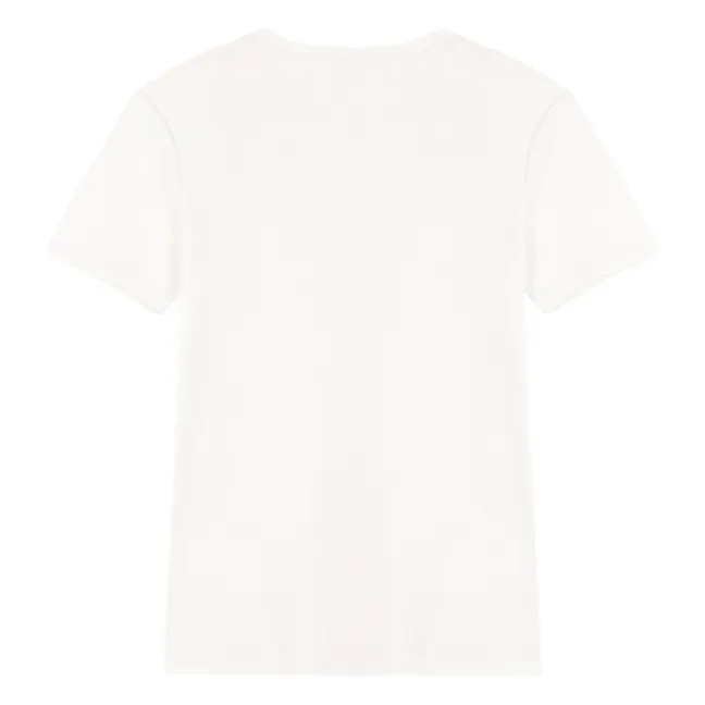 Camiseta de algodón ecológico Iconic Point Cocotte | Blanco