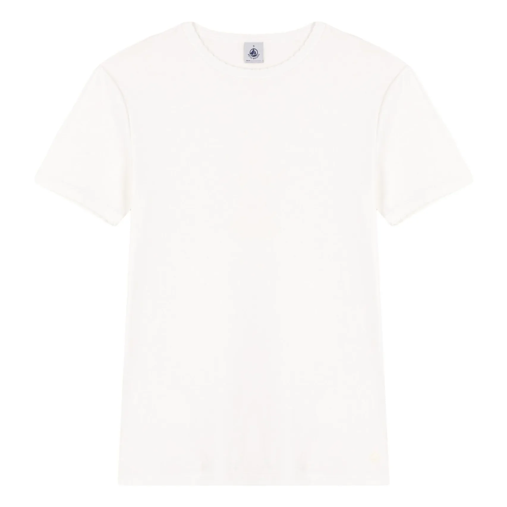 Petit Bateau White Iconic Point Cocotte Organic Cotton T-Shirt