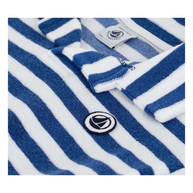 Polo de rayas Terry | Azul