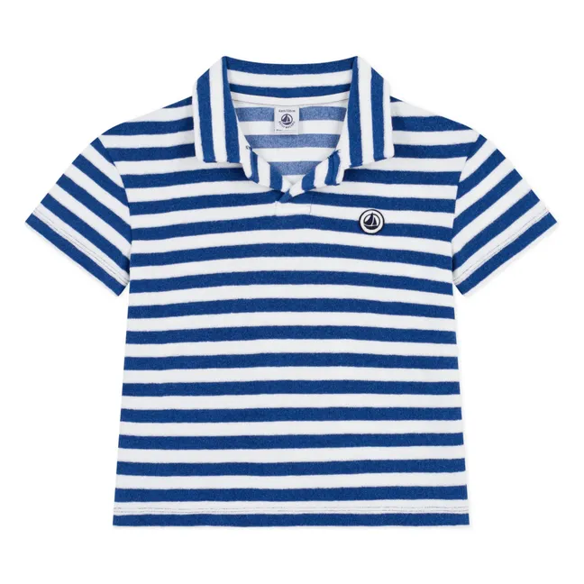 Polo Rayé Eponge | Bleu