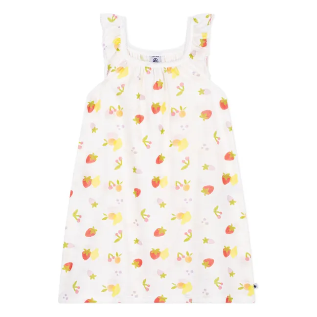 Chemise de Nuit Fruits | Ecru