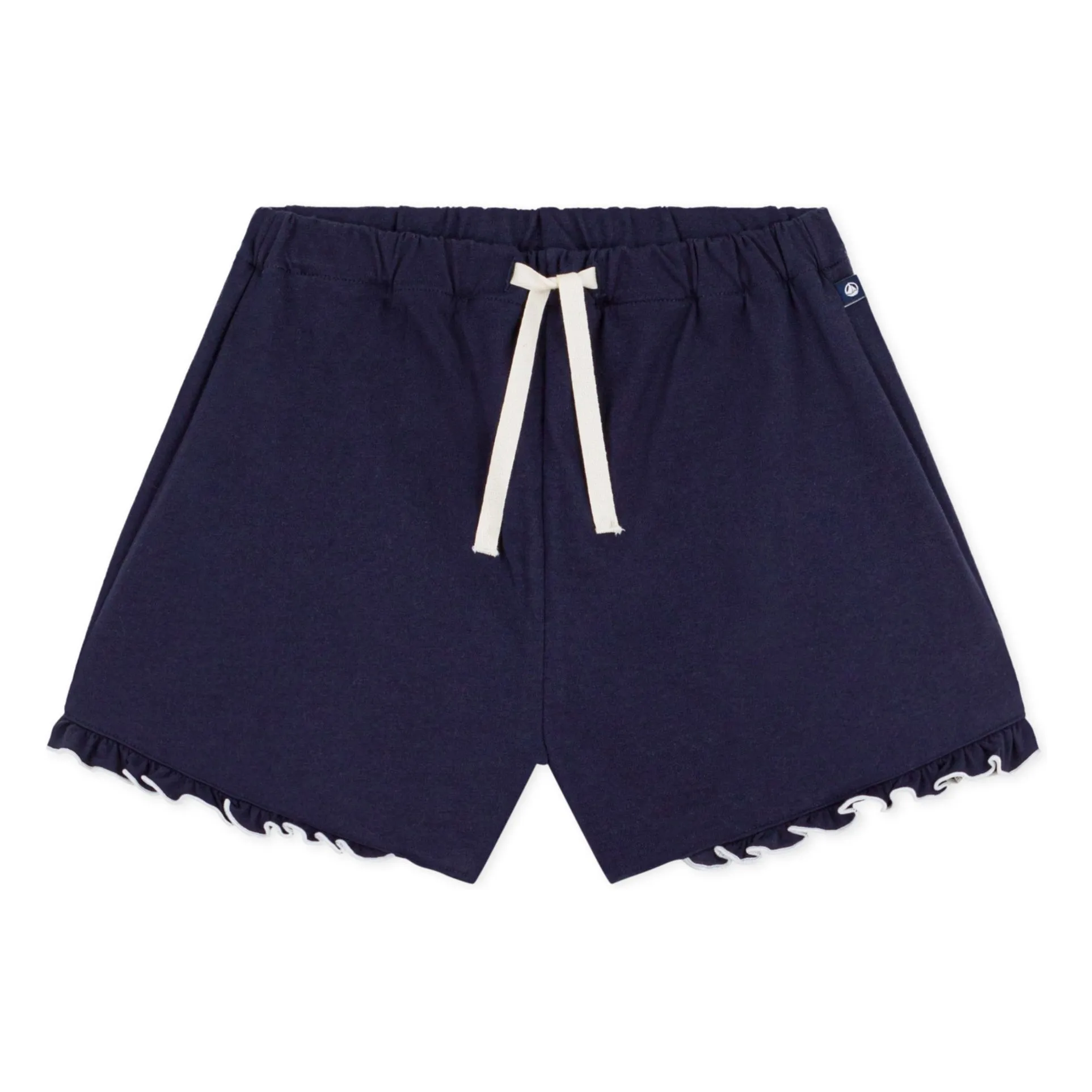 Petit Bateau Girls Midnight Blue Volants Shorts