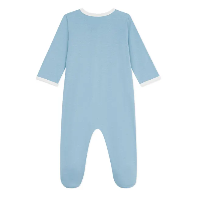 Pyjama Dors Bien Petit Amour Coton Bio | Bleu gris