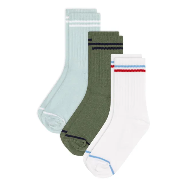 Pack of 3 Pairs of Sport Socks | Green