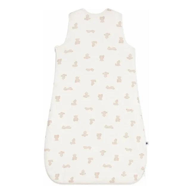 Organic Cotton Bear sleeping bag | White