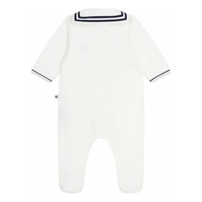 Dors Bien pajamas Vareuse collar | White
