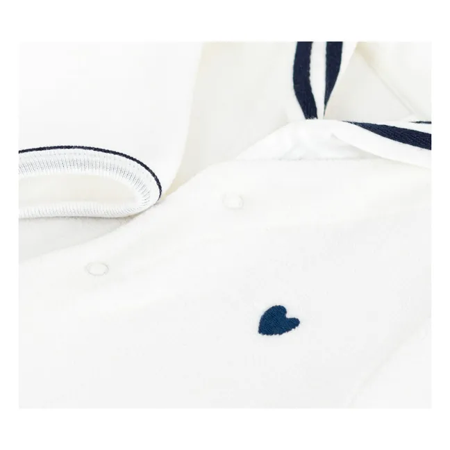 Dors Bien pajamas Vareuse collar | White
