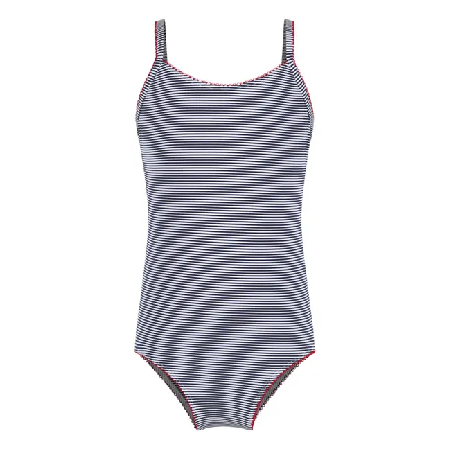 Maillot de Bain Rayé | Bleu marine