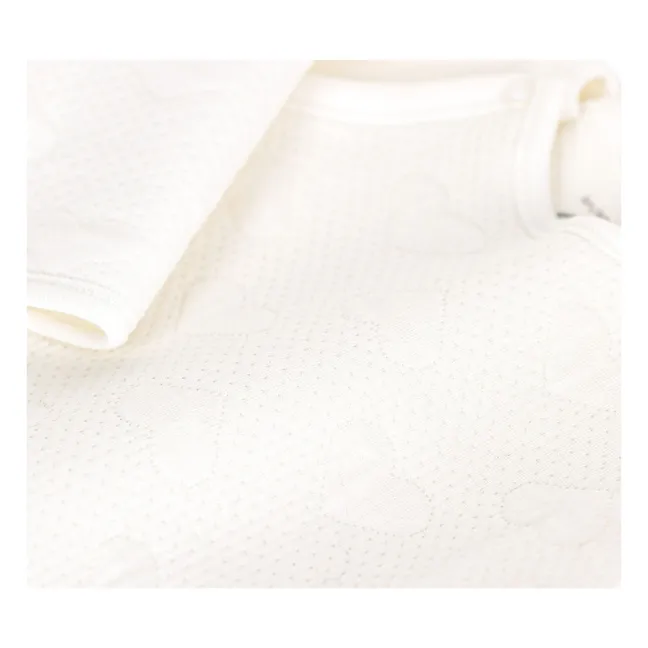 Pijama Sleep Well Algodón orgánico Tubique | Blanco