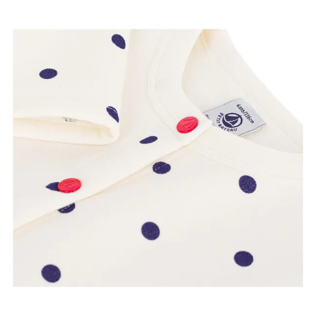 Molton Polka Dot Cardigan | Ecru